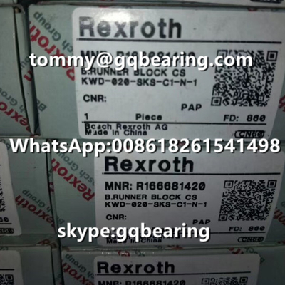 Rexroth R166681420 Χάλυβας υλικό στενό τύπο σύντομο μήκος πρότυπο ύψος SKS Runner Block