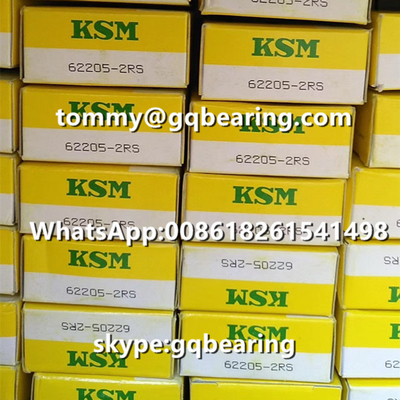 Ιαπωνική προέλευση KSM 62205-2RS Ελαστικό σφραγισμένο σφαιρικό ρουλέ 25 x 52 x 18 mm