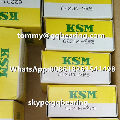 Ιαπωνική προέλευση KSM 62205-2RS Ελαστικό σφραγισμένο σφαιρικό ρουλέ 25 x 52 x 18 mm
