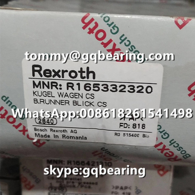 Rexroth R166421310 Χάλυβας υλικό στενό πλάτος σύντομο μήκος χαμηλό ύψος γραμμικό μπλοκ